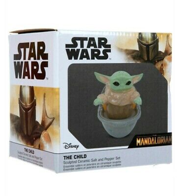 Star Wars Mandalorian Baby Yoda Salt and Pepper Shakers – Stackable Kitchen Collectible - Unrestricted Goods