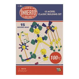  - Tinkertoy Classic Building Set – 15 Models & 100 Pieces for Creative STEM Play, Ages 3+ - Unrestricted Goods